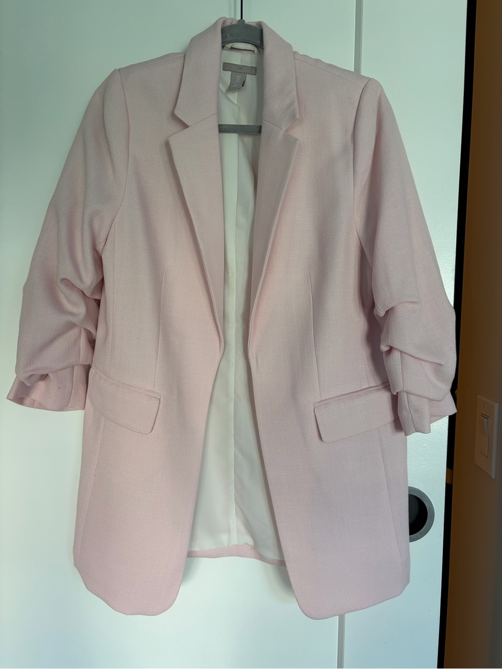 H&M Light Pink Women's Blazer Jacket
